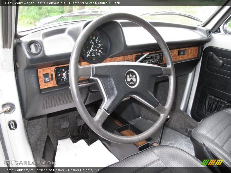 Diamond Silver Metallic / Black 1979 Volkswagen Beetle Convertible
