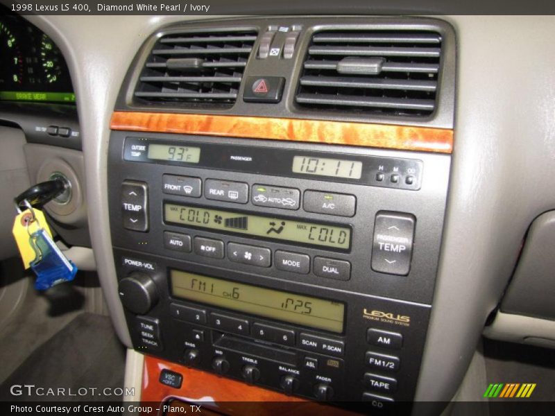 Diamond White Pearl / Ivory 1998 Lexus LS 400
