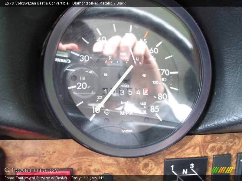 Diamond Silver Metallic / Black 1979 Volkswagen Beetle Convertible