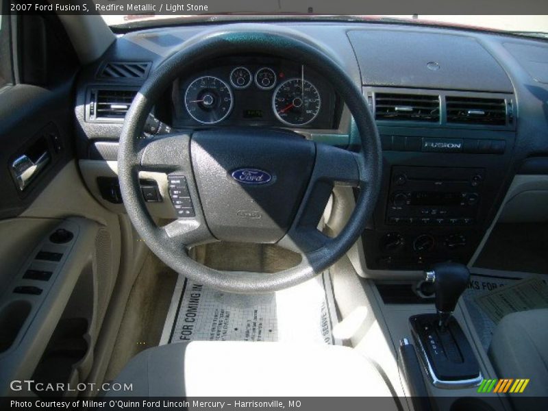 Redfire Metallic / Light Stone 2007 Ford Fusion S