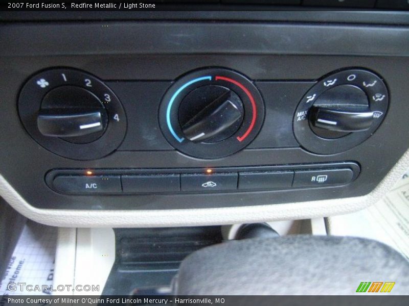 Redfire Metallic / Light Stone 2007 Ford Fusion S