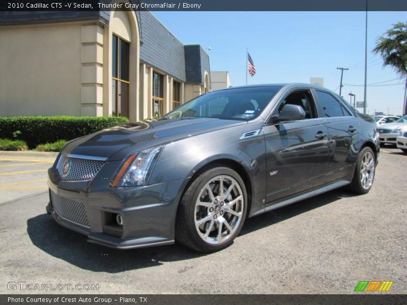 Thunder Gray ChromaFlair / Ebony 2010 Cadillac CTS -V Sedan