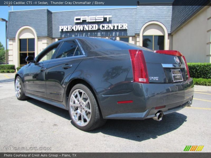 Thunder Gray ChromaFlair / Ebony 2010 Cadillac CTS -V Sedan