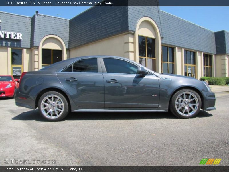 Thunder Gray ChromaFlair / Ebony 2010 Cadillac CTS -V Sedan