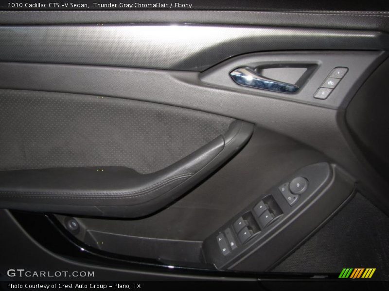 Thunder Gray ChromaFlair / Ebony 2010 Cadillac CTS -V Sedan