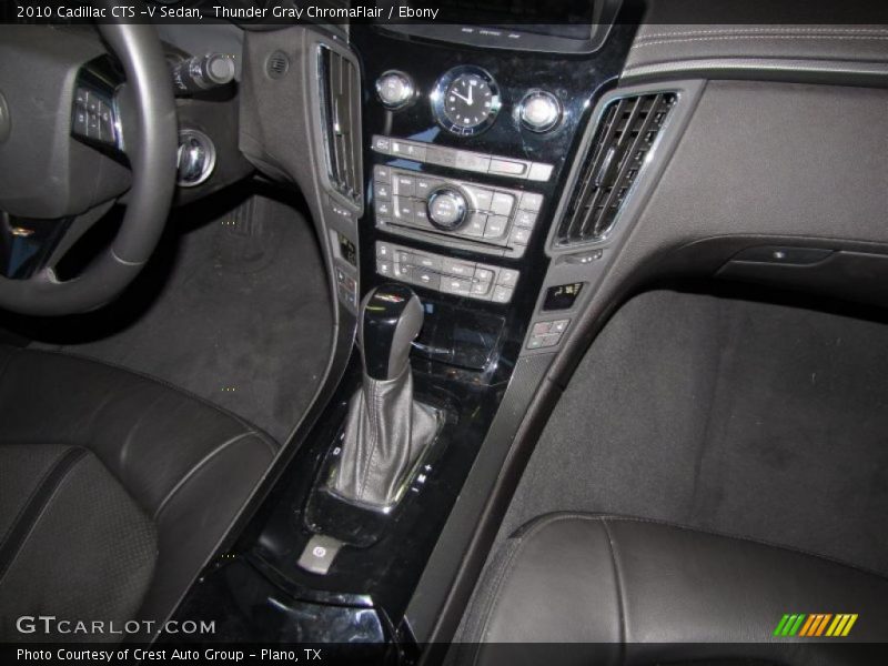 Thunder Gray ChromaFlair / Ebony 2010 Cadillac CTS -V Sedan