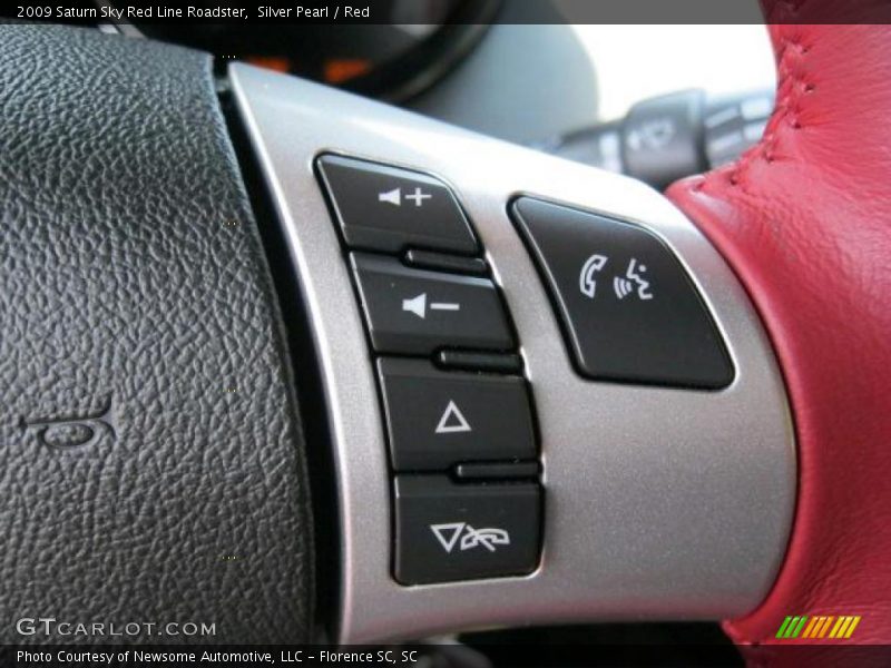 Silver Pearl / Red 2009 Saturn Sky Red Line Roadster