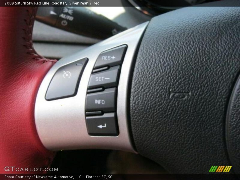 Silver Pearl / Red 2009 Saturn Sky Red Line Roadster