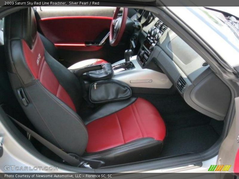 Silver Pearl / Red 2009 Saturn Sky Red Line Roadster