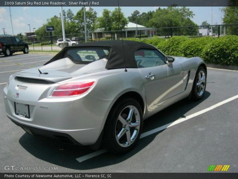Silver Pearl / Red 2009 Saturn Sky Red Line Roadster