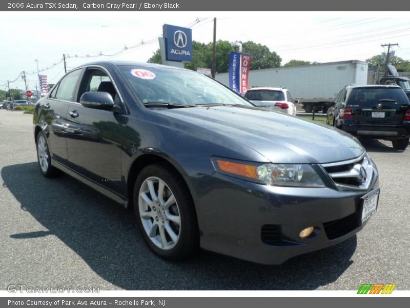 Carbon Gray Pearl / Ebony Black 2006 Acura TSX Sedan