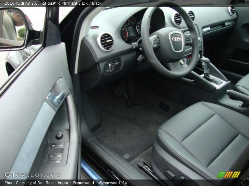 Brilliant Black / Black 2010 Audi A3 2.0 TFSI quattro