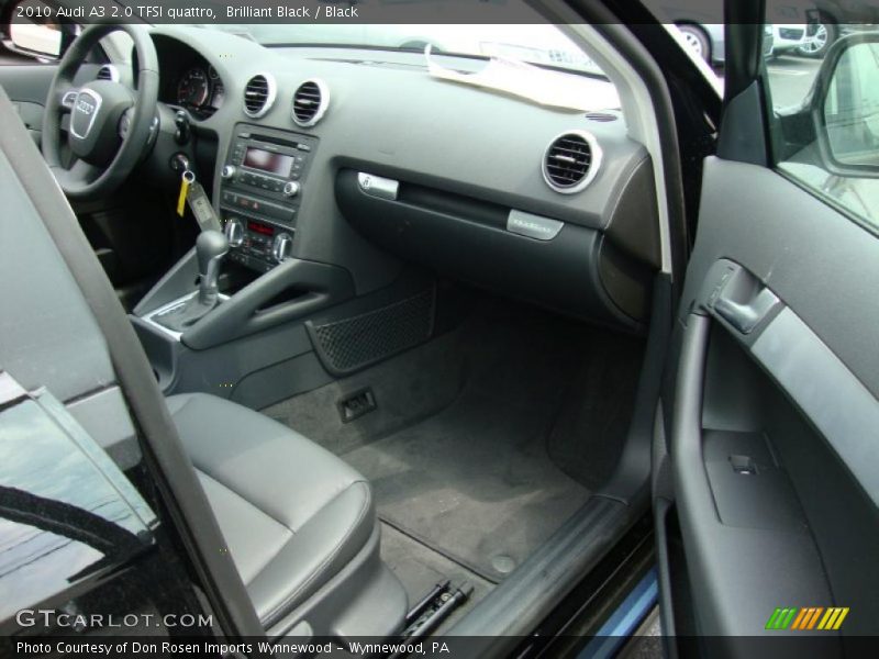 Brilliant Black / Black 2010 Audi A3 2.0 TFSI quattro