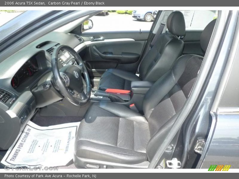 Carbon Gray Pearl / Ebony Black 2006 Acura TSX Sedan