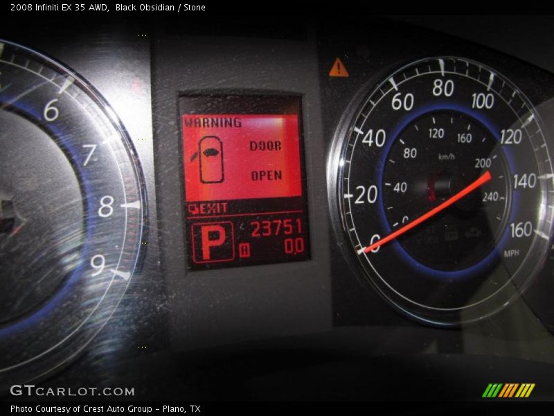 Black Obsidian / Stone 2008 Infiniti EX 35 AWD