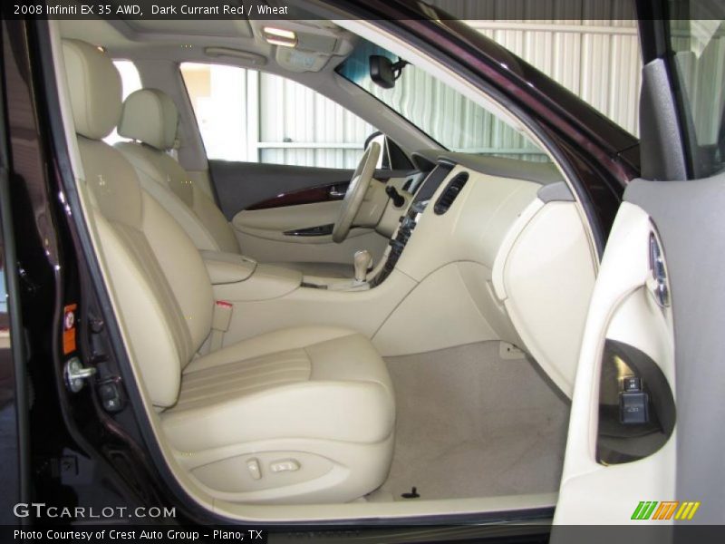 Dark Currant Red / Wheat 2008 Infiniti EX 35 AWD