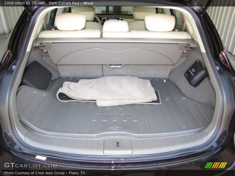 Dark Currant Red / Wheat 2008 Infiniti EX 35 AWD