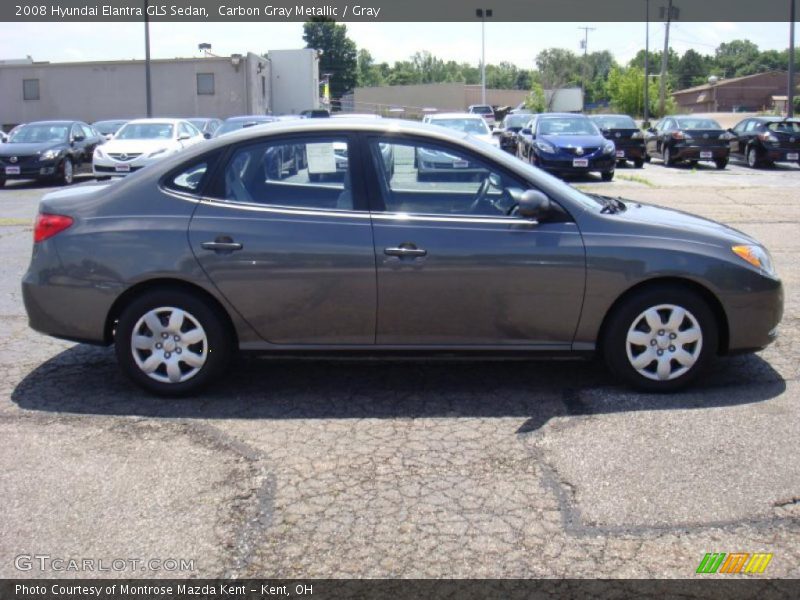 Carbon Gray Metallic / Gray 2008 Hyundai Elantra GLS Sedan