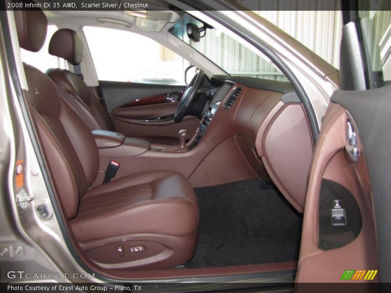 Scarlet Silver / Chestnut 2008 Infiniti EX 35 AWD