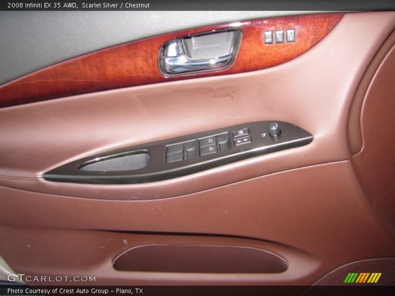 Scarlet Silver / Chestnut 2008 Infiniti EX 35 AWD
