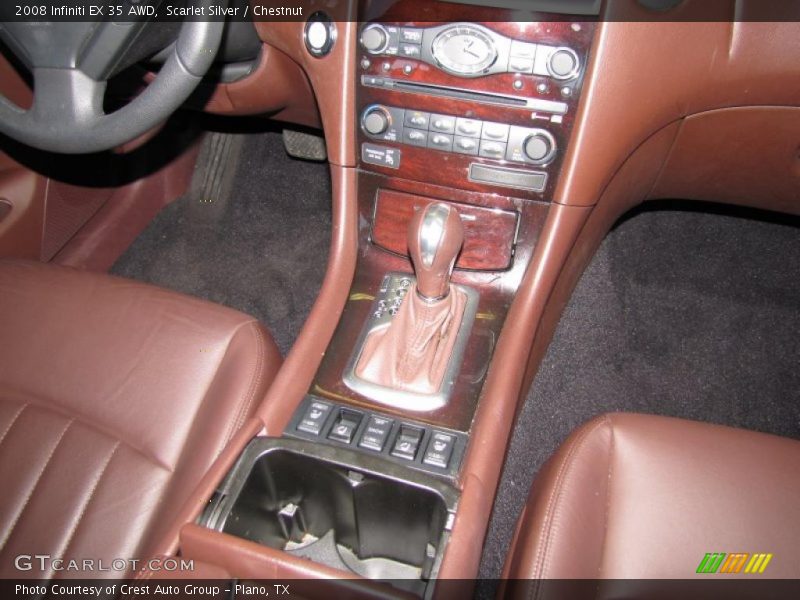 Scarlet Silver / Chestnut 2008 Infiniti EX 35 AWD