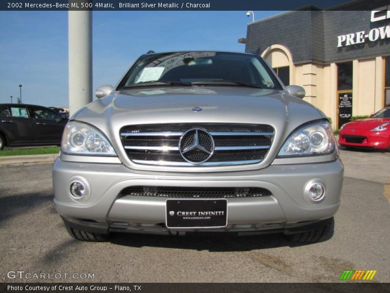 Brilliant Silver Metallic / Charcoal 2002 Mercedes-Benz ML 500 4Matic