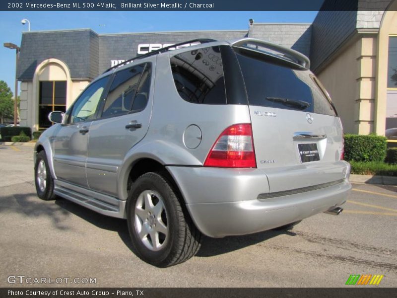 Brilliant Silver Metallic / Charcoal 2002 Mercedes-Benz ML 500 4Matic