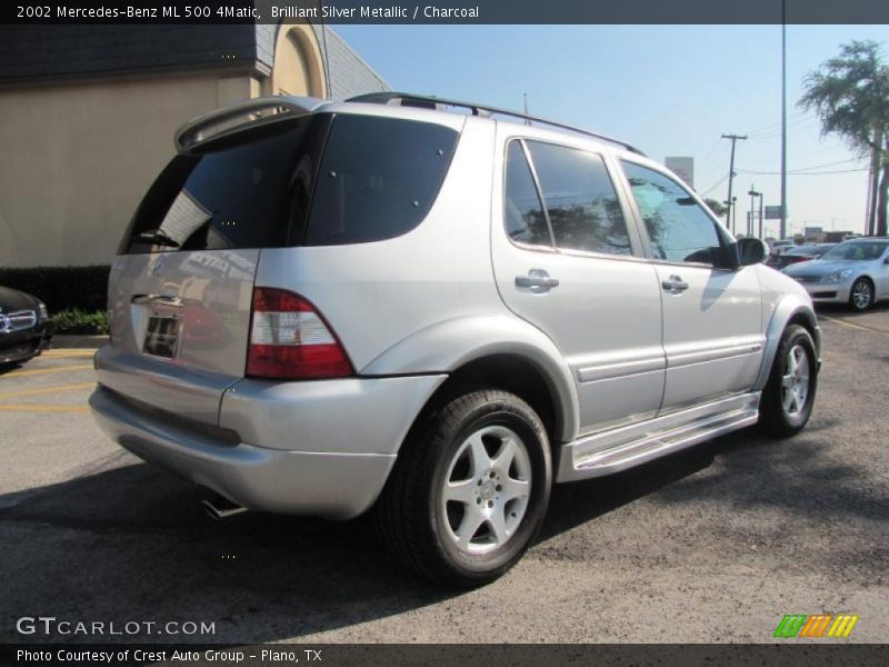 Brilliant Silver Metallic / Charcoal 2002 Mercedes-Benz ML 500 4Matic