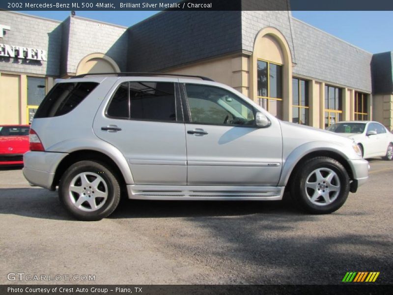 Brilliant Silver Metallic / Charcoal 2002 Mercedes-Benz ML 500 4Matic