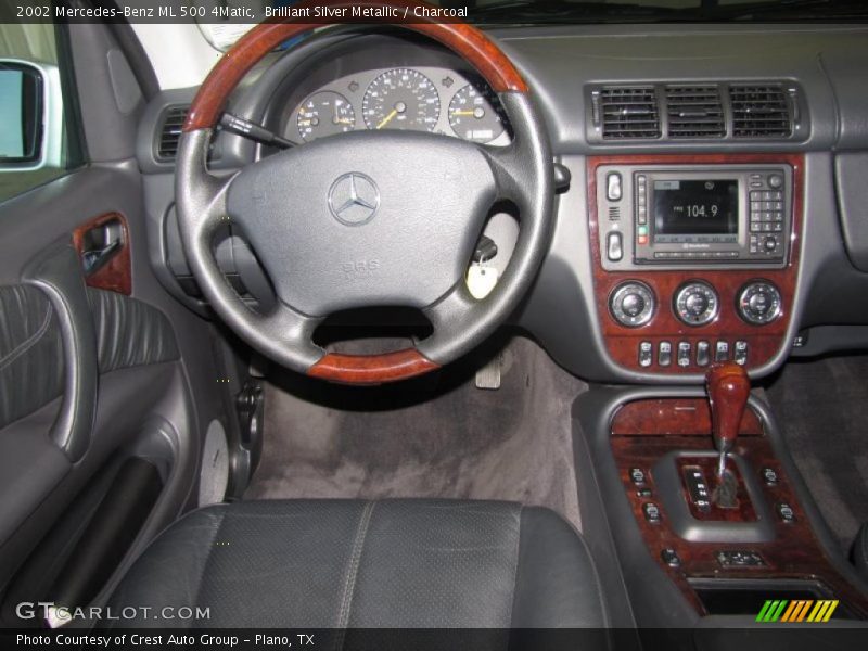 Brilliant Silver Metallic / Charcoal 2002 Mercedes-Benz ML 500 4Matic