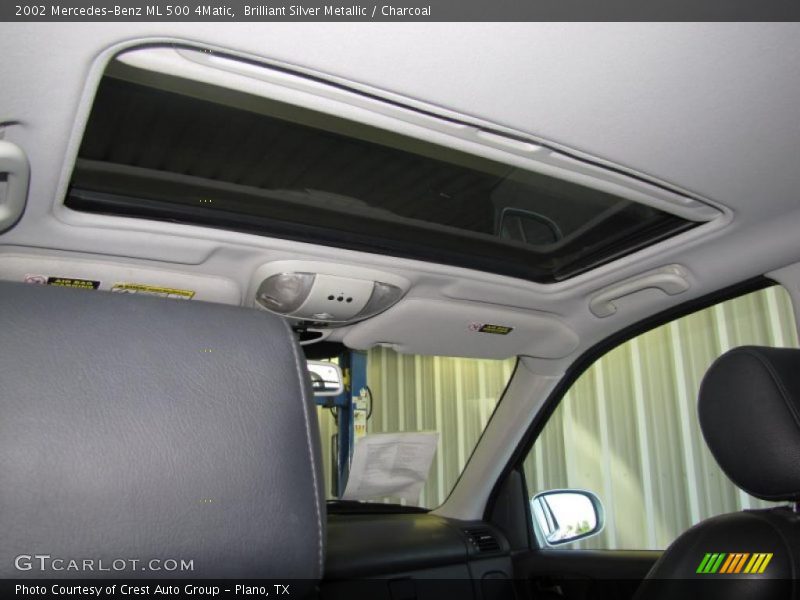 Brilliant Silver Metallic / Charcoal 2002 Mercedes-Benz ML 500 4Matic