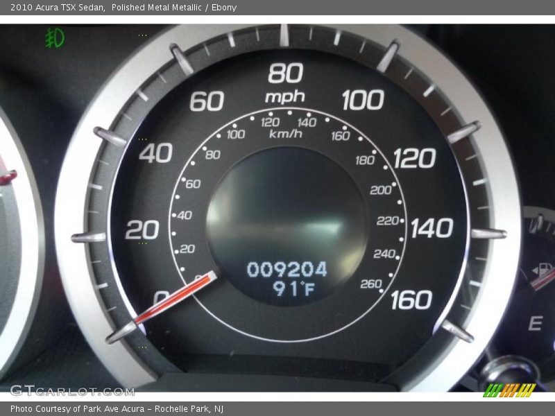 Polished Metal Metallic / Ebony 2010 Acura TSX Sedan