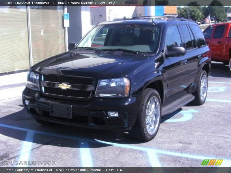 Black Granite Metallic / Light Gray 2008 Chevrolet TrailBlazer LT