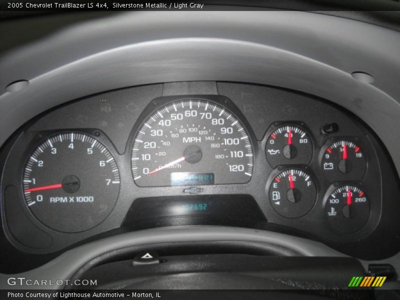 Silverstone Metallic / Light Gray 2005 Chevrolet TrailBlazer LS 4x4
