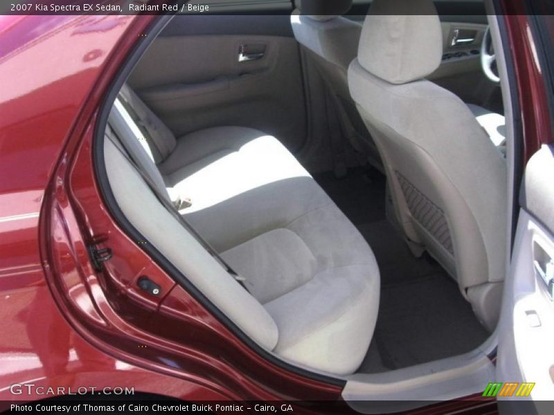 Radiant Red / Beige 2007 Kia Spectra EX Sedan