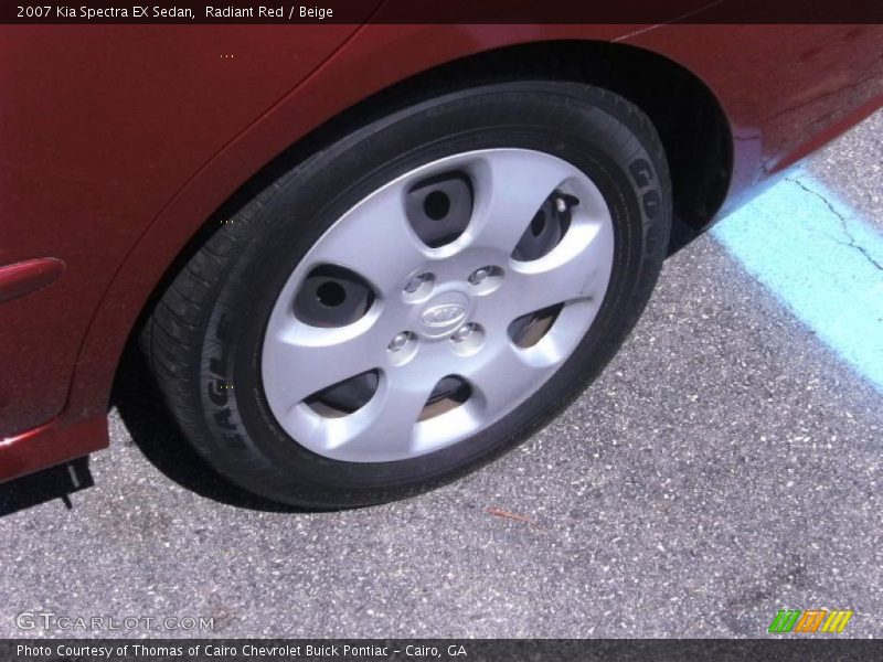 Radiant Red / Beige 2007 Kia Spectra EX Sedan