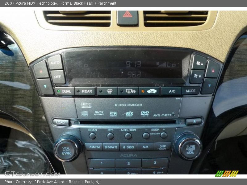 Formal Black Pearl / Parchment 2007 Acura MDX Technology