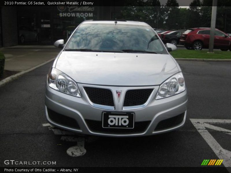 Quicksilver Metallic / Ebony 2010 Pontiac G6 Sedan