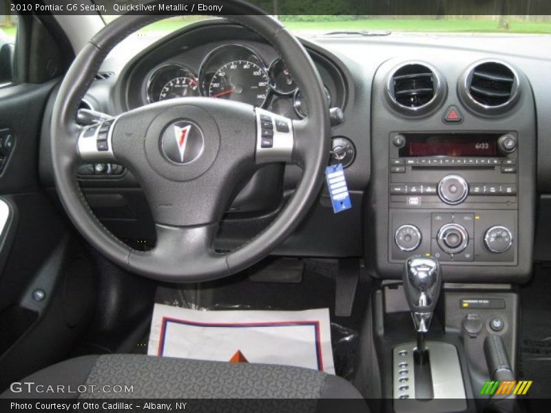 Quicksilver Metallic / Ebony 2010 Pontiac G6 Sedan