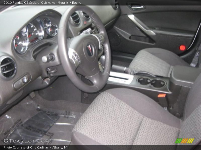 Quicksilver Metallic / Ebony 2010 Pontiac G6 Sedan