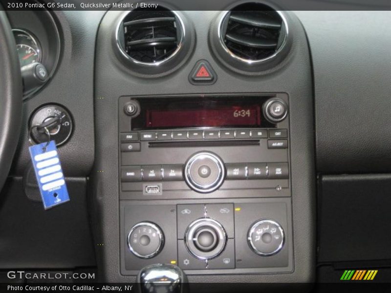 Quicksilver Metallic / Ebony 2010 Pontiac G6 Sedan