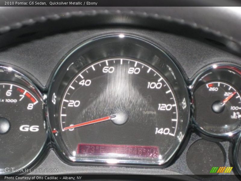 Quicksilver Metallic / Ebony 2010 Pontiac G6 Sedan