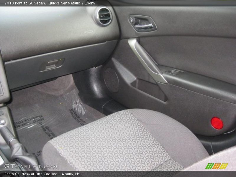 Quicksilver Metallic / Ebony 2010 Pontiac G6 Sedan
