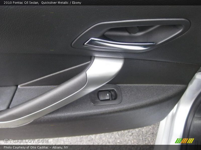 Quicksilver Metallic / Ebony 2010 Pontiac G6 Sedan