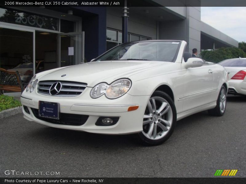 Alabaster White / Ash 2006 Mercedes-Benz CLK 350 Cabriolet