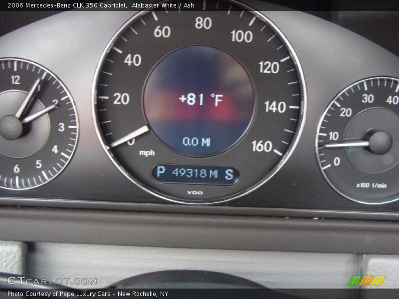 Alabaster White / Ash 2006 Mercedes-Benz CLK 350 Cabriolet