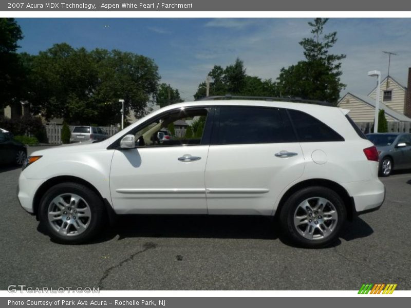 Aspen White Pearl / Parchment 2007 Acura MDX Technology