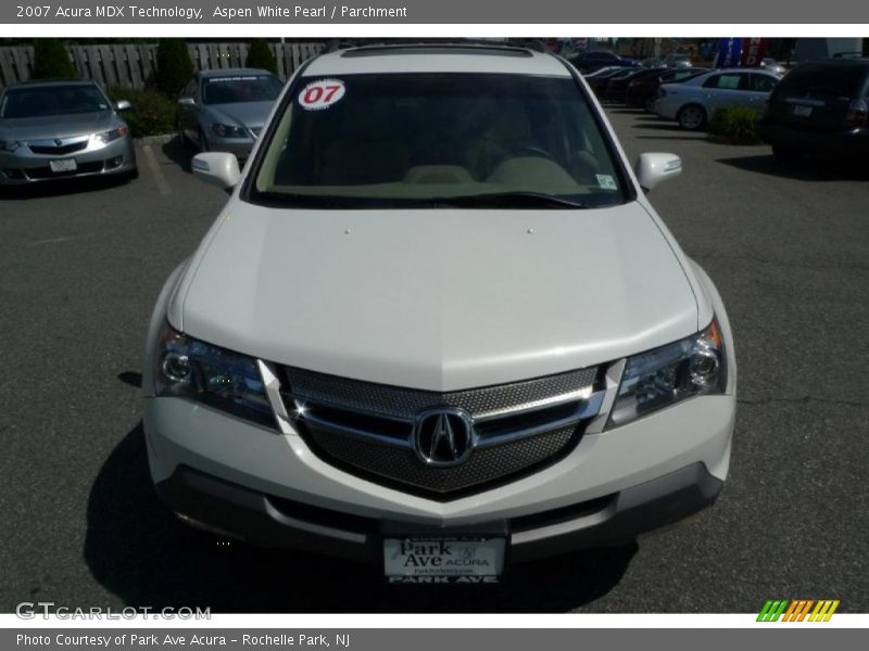 Aspen White Pearl / Parchment 2007 Acura MDX Technology