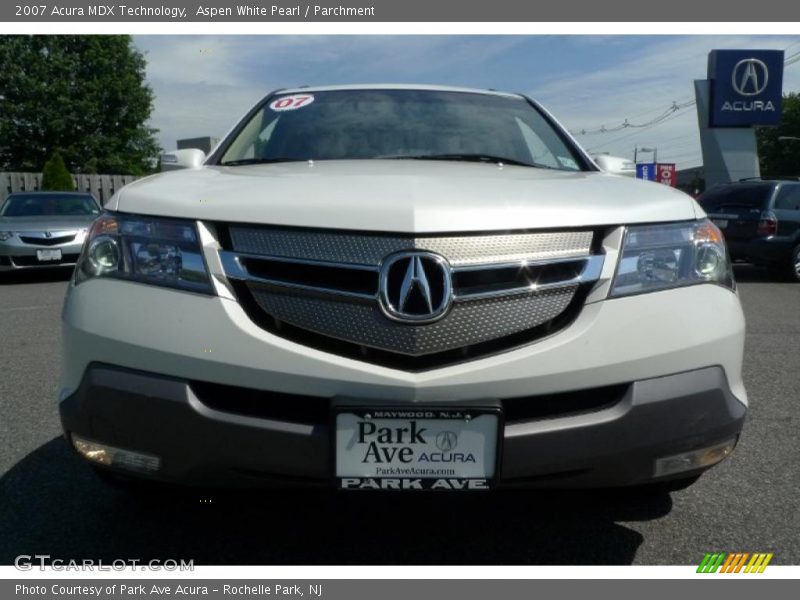 Aspen White Pearl / Parchment 2007 Acura MDX Technology