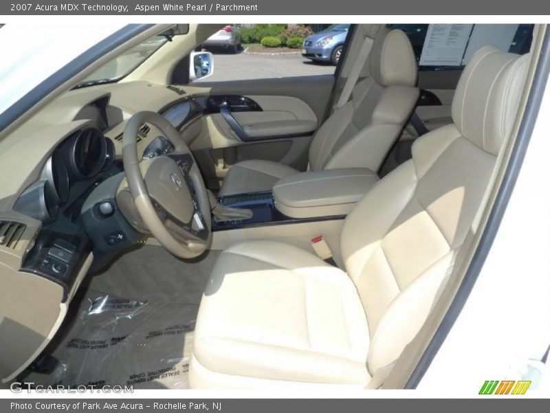 Aspen White Pearl / Parchment 2007 Acura MDX Technology